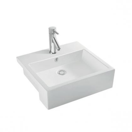 Square semi-recessed basin (5158)