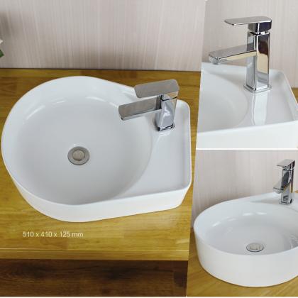 Bathroom hand washing basin with faucet hole -3071