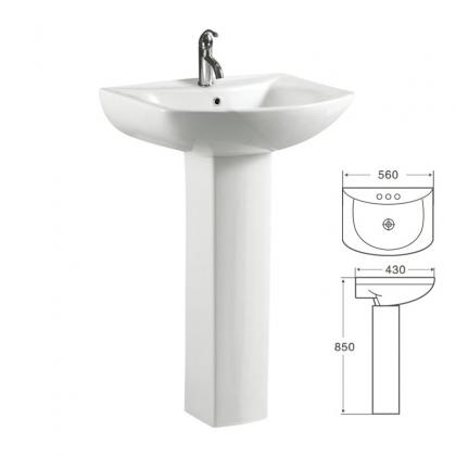 Floor pedestal basin-619